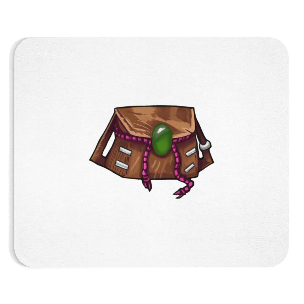 Brown Bag Mouse Pad featuring a personalized design with a smooth Neoprene surface and non-slip backing.