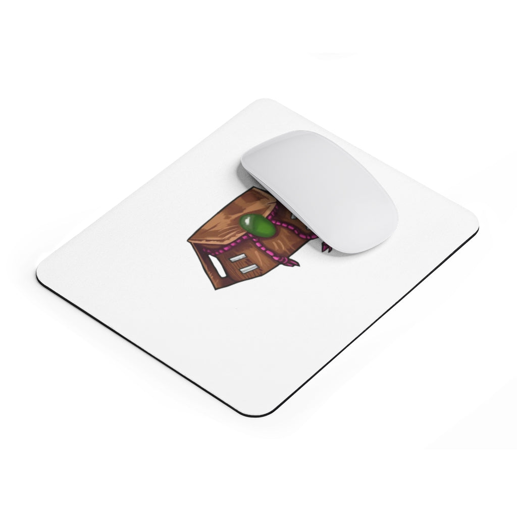 Brown Bag Mouse Pad featuring a personalized design with a smooth Neoprene surface and non-slip backing.