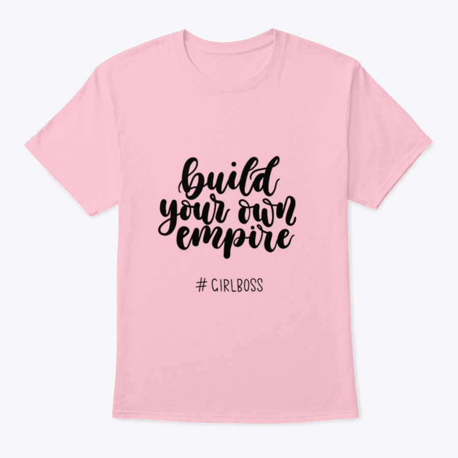 A stylish Girlboss Inspirational Quote T-Shirt made from 100% cotton, featuring a motivational design perfect for aspiring entrepreneurs.