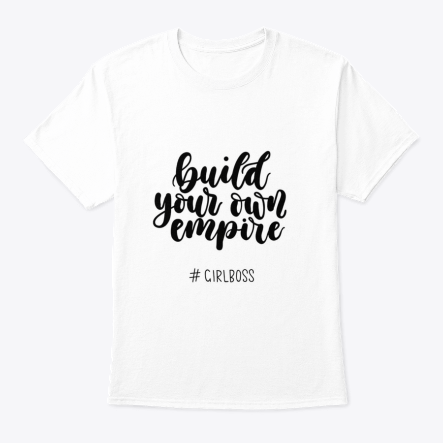 A stylish Girlboss Inspirational Quote T-Shirt made from 100% cotton, featuring a motivational design perfect for aspiring entrepreneurs.