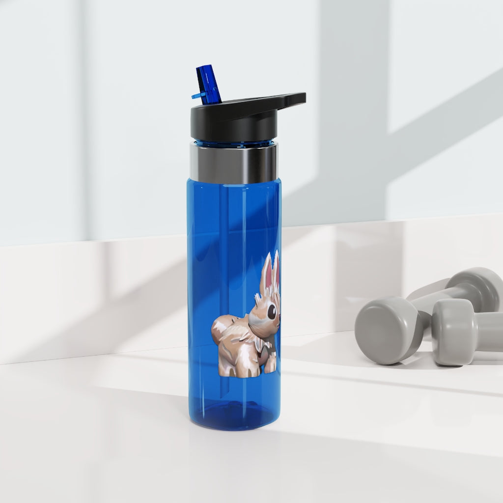 Bunny Kensington Tritan™ Sport Bottle in vibrant colors with a carabiner hook and straw lid, showcasing its durable design.
