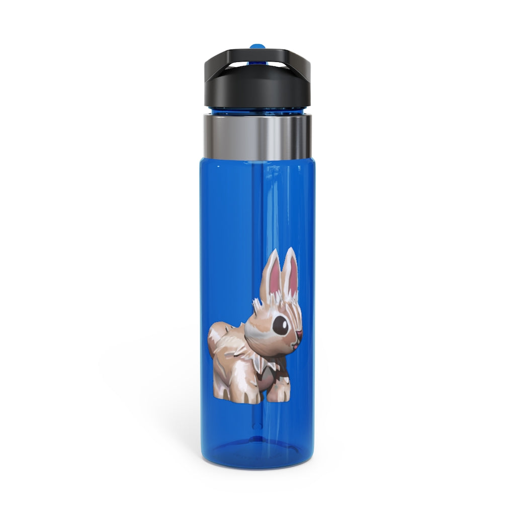 Bunny Kensington Tritan™ Sport Bottle in vibrant colors with a carabiner hook and straw lid, showcasing its durable design.