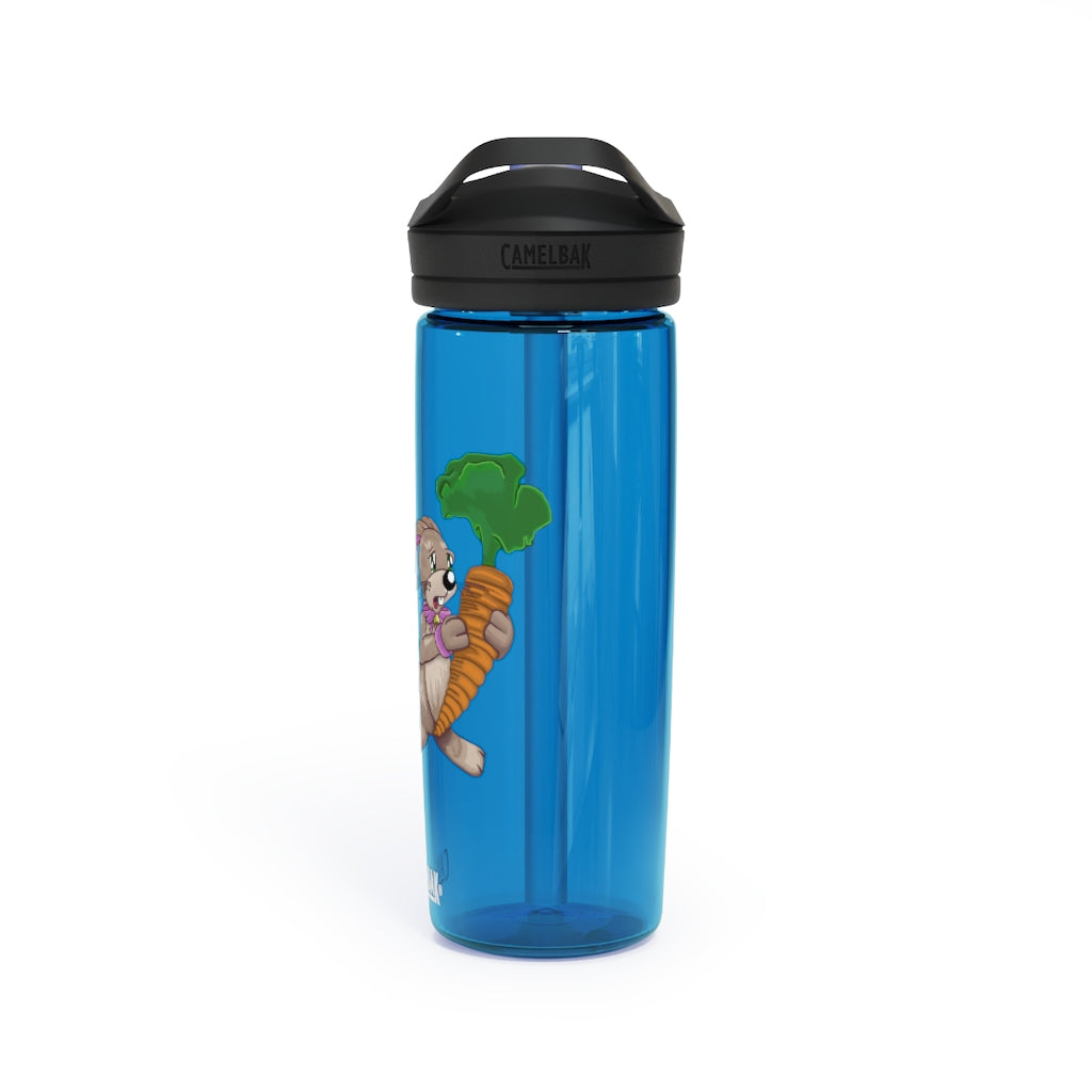 Bunny with Carrot CamelBak Eddy® Water Bottle in 20oz and 25oz sizes, showcasing its playful design and robust Tritan™ material.