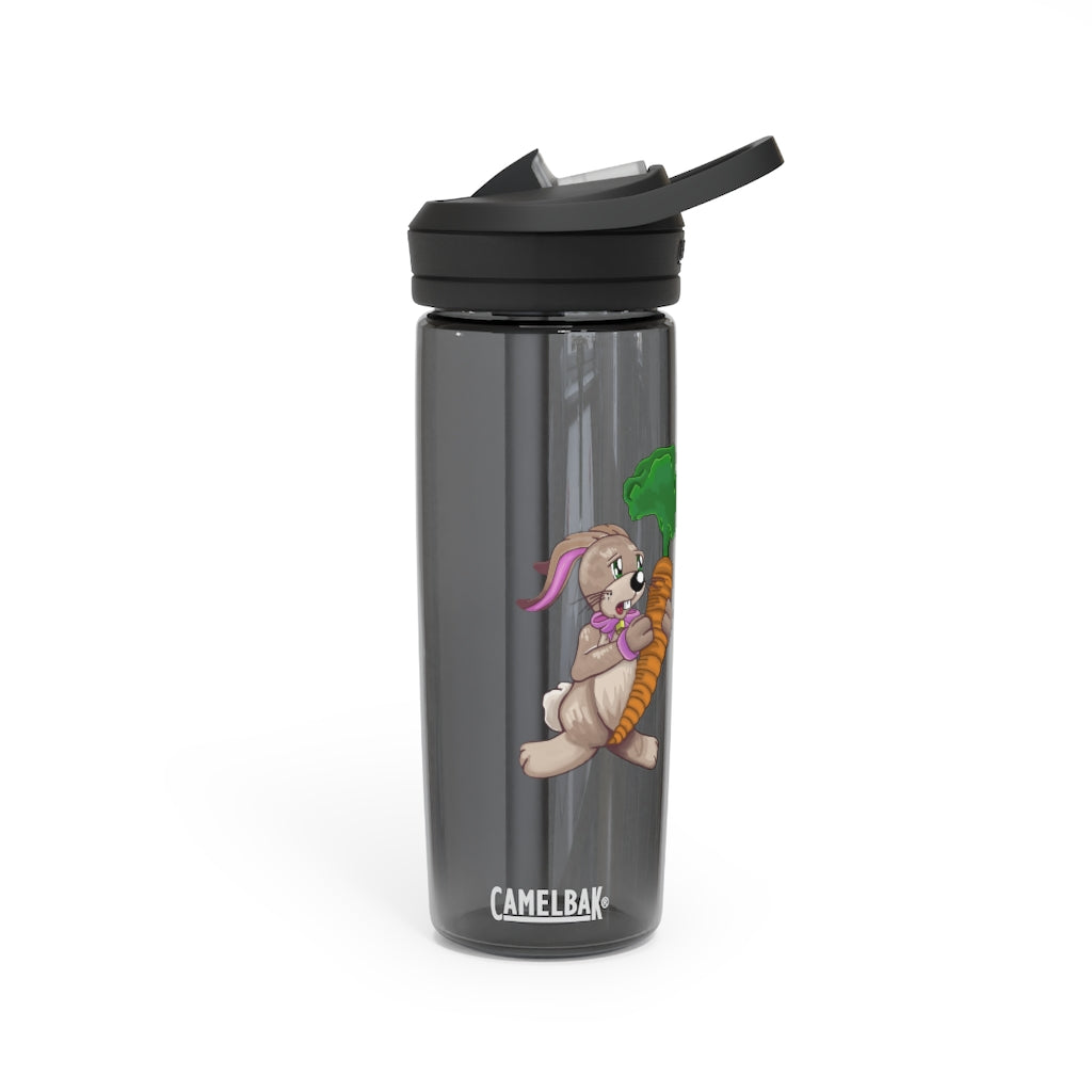 Bunny with Carrot CamelBak Eddy® Water Bottle in 20oz and 25oz sizes, showcasing its playful design and robust Tritan™ material.