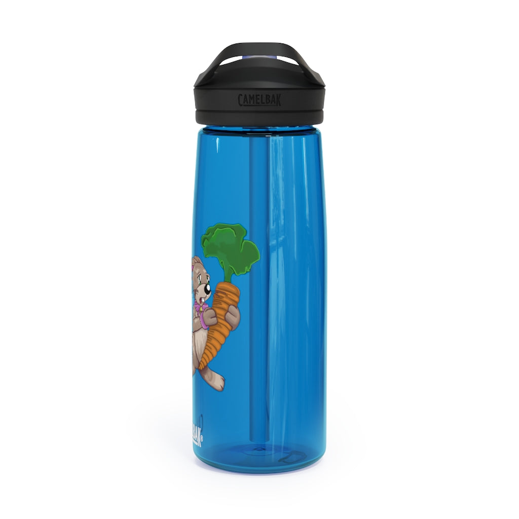 Bunny with Carrot CamelBak Eddy® Water Bottle in 20oz and 25oz sizes, showcasing its playful design and robust Tritan™ material.