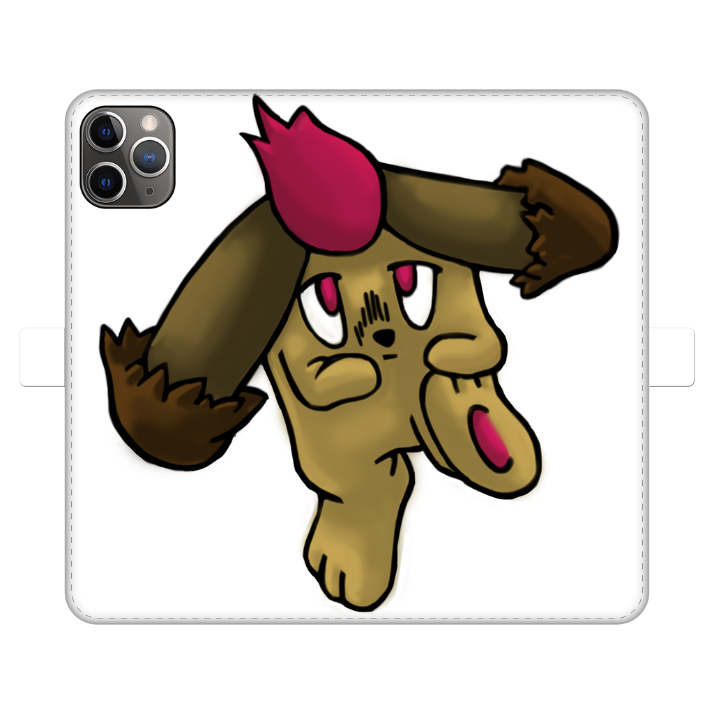 Bunyun Fully Printed Wallet Cases showcasing vibrant designs, made from faux leather, with a magnetic closure and compartments for cards and cash.