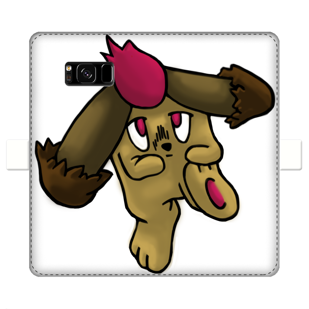 Bunyun Fully Printed Wallet Cases showcasing vibrant designs, made from faux leather, with a magnetic closure and compartments for cards and cash.