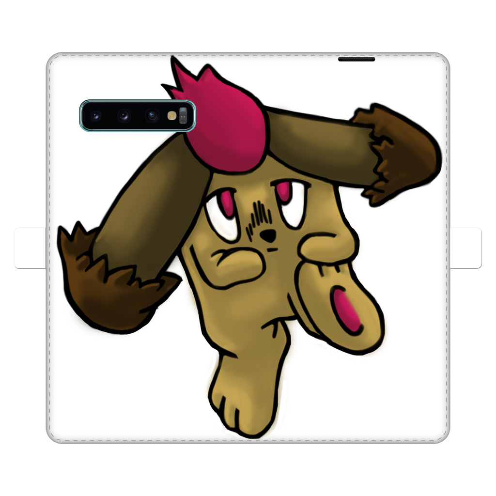 Bunyun Fully Printed Wallet Cases showcasing vibrant designs, made from faux leather, with a magnetic closure and compartments for cards and cash.