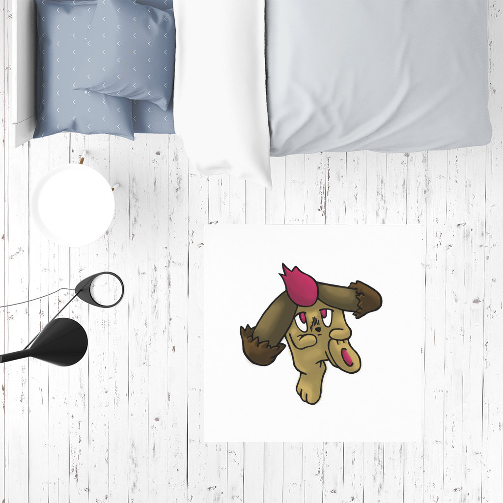 Bunyun Sublimation Mat featuring a soft white polyester top and non-skid rubber base, ideal for play, picnics, and pet feeding.