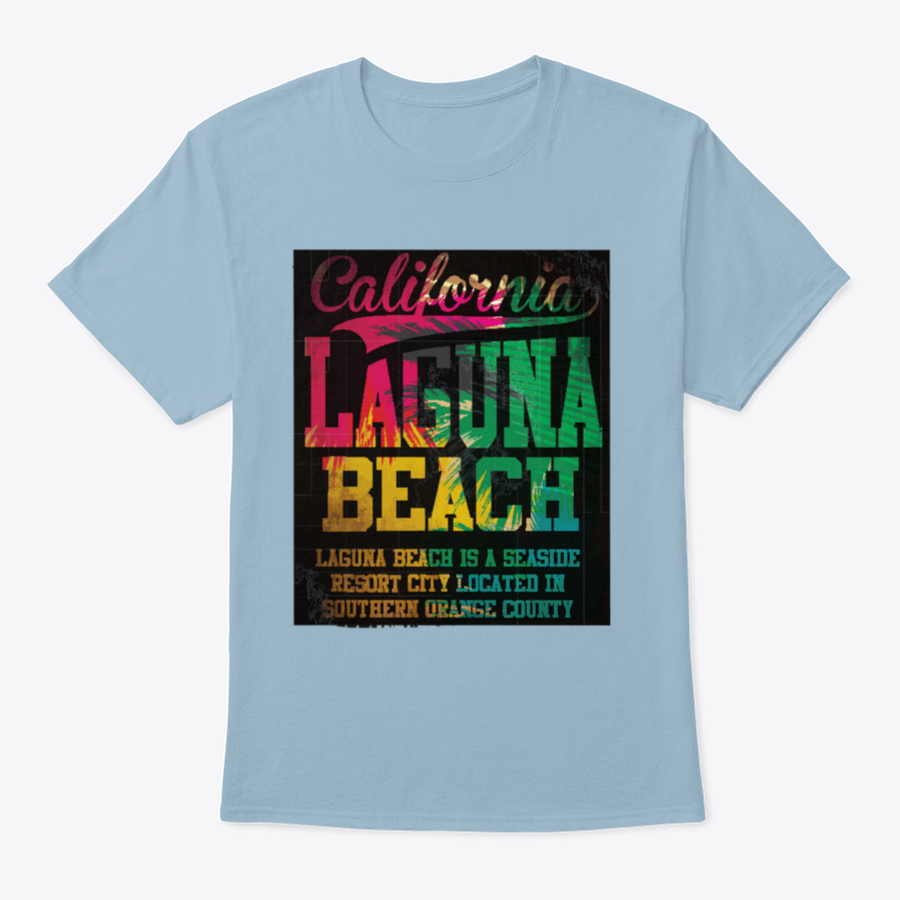 California Laguna Beach Vector Art Shirt showcasing a unique graphic design on a comfortable cotton fabric.