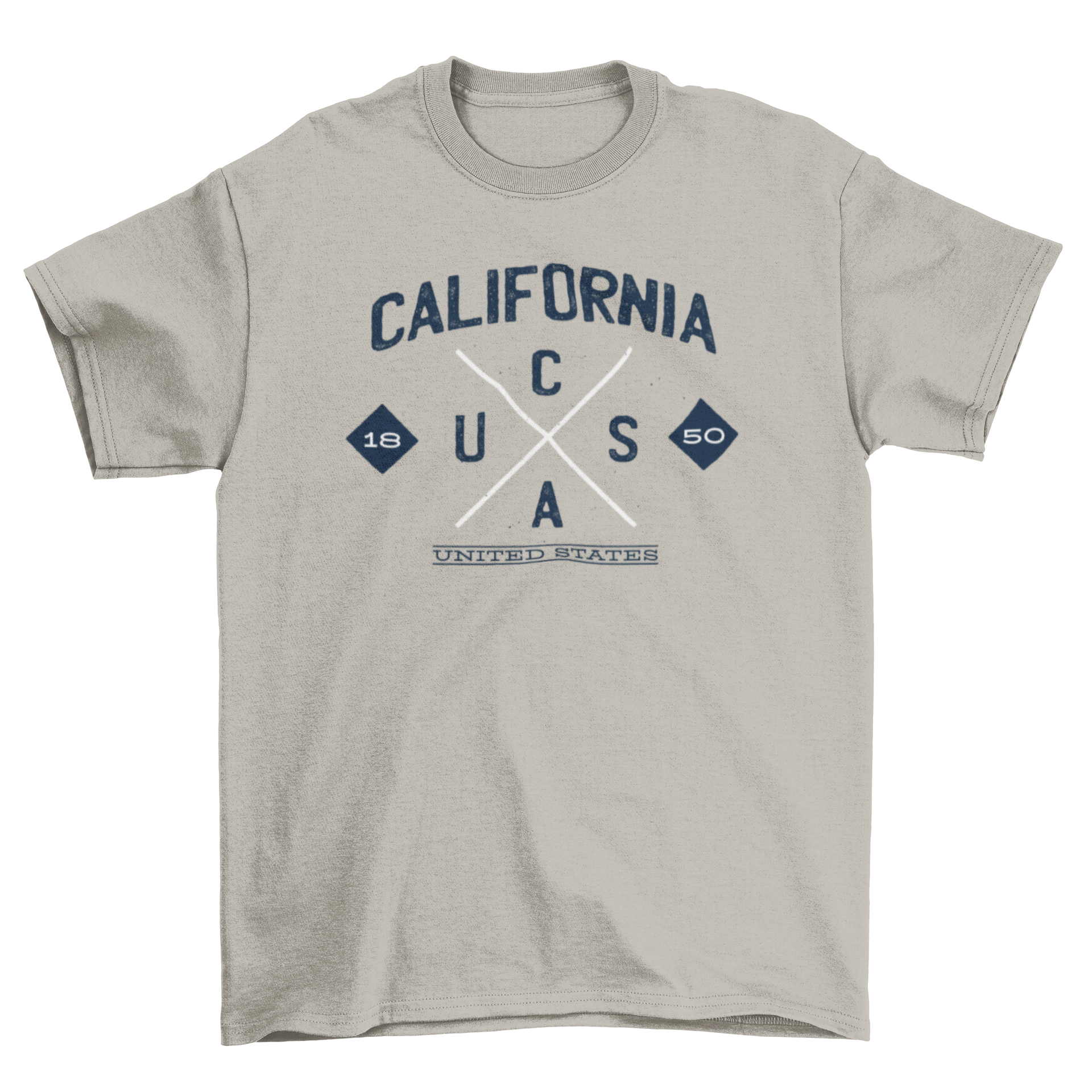 California State Hipster Logo T-shirt featuring a trendy design representing California's culture.