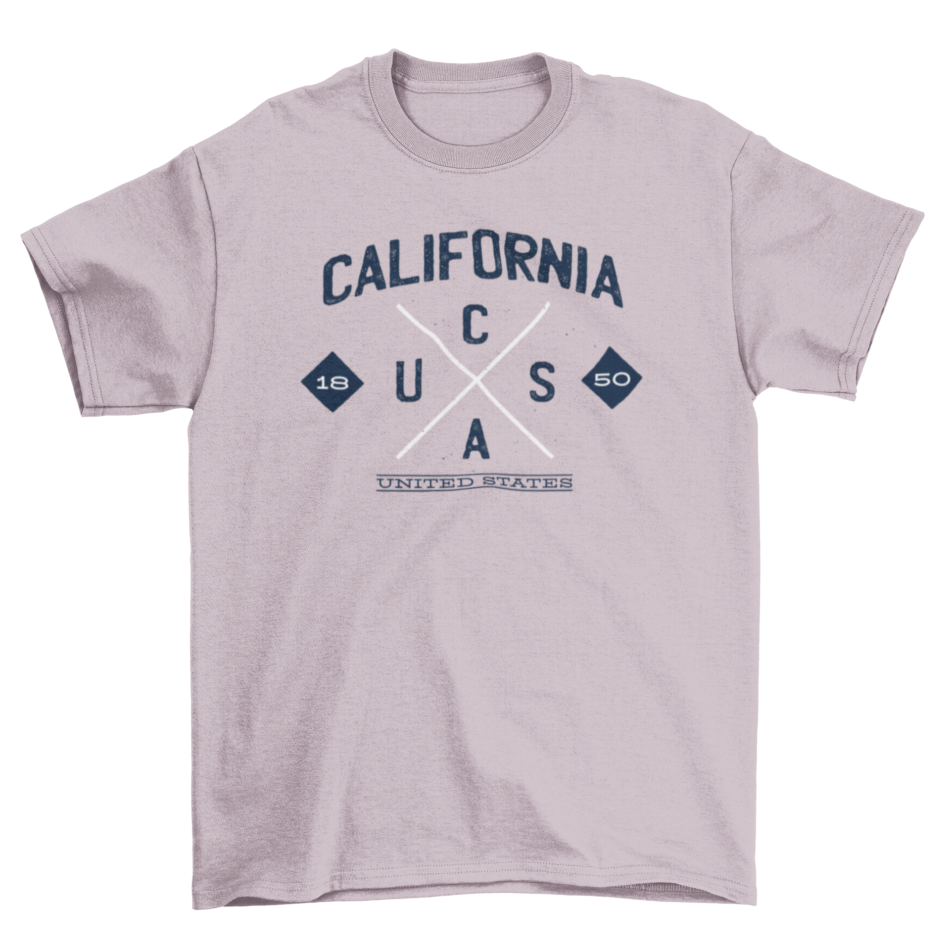 California State Hipster Logo T-shirt featuring a trendy design representing California's culture.