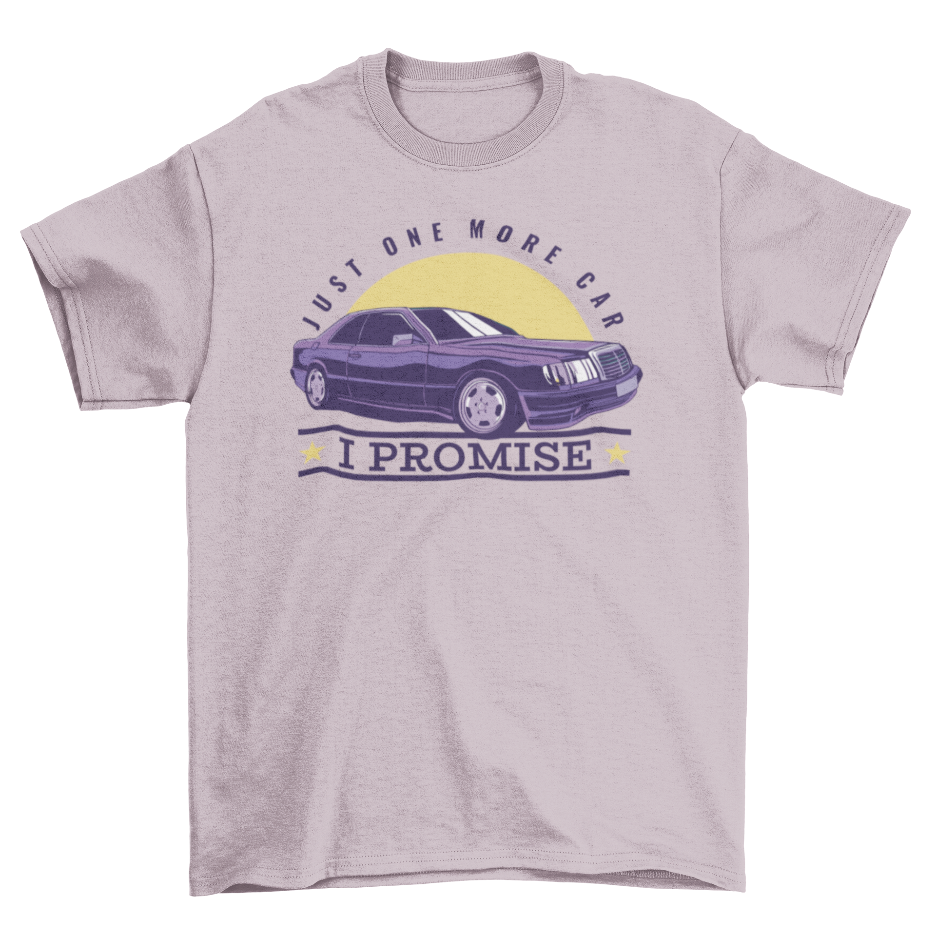 Car Buying Quote T-Shirt featuring a stylish car illustration and humorous quote, perfect for car enthusiasts.