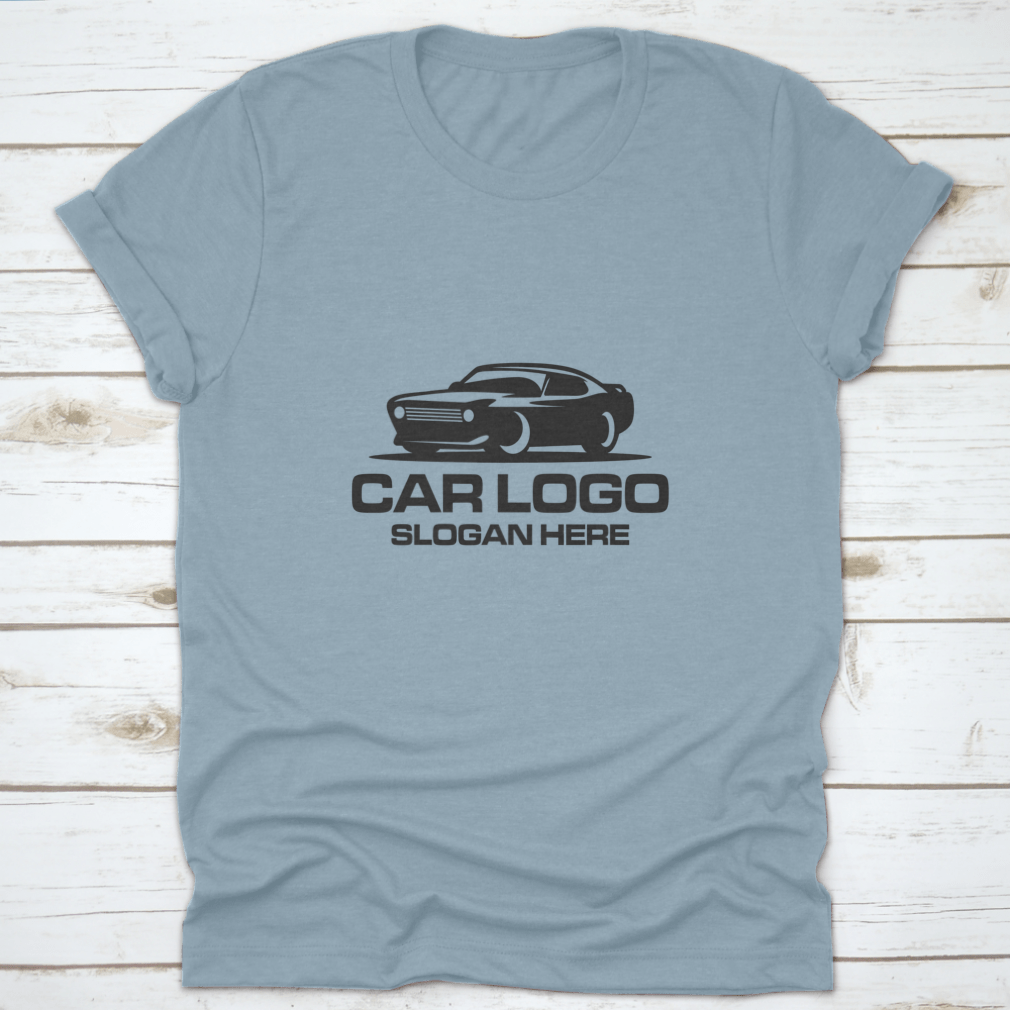 Car Logo Design Template featuring a sleek black design, ideal for custom slogans and branding.