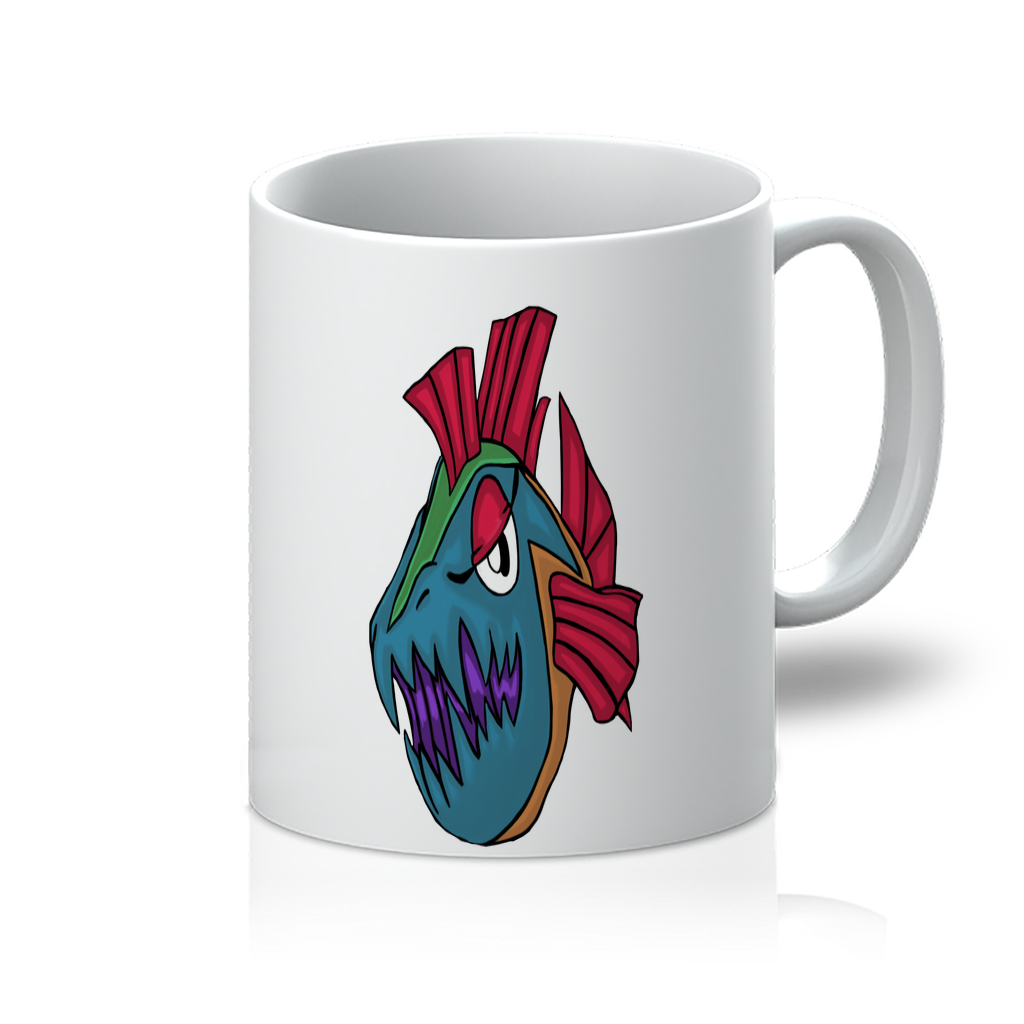 Carnevorenip 11oz Mug with vibrant sublimation print on a flawless white surface.