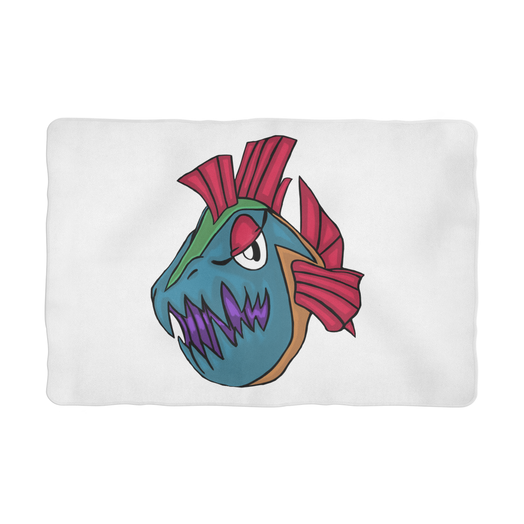 Carnevorenip Sublimation Pet Blanket made of 100% polyester polar fleece, featuring a cozy design suitable for pets.