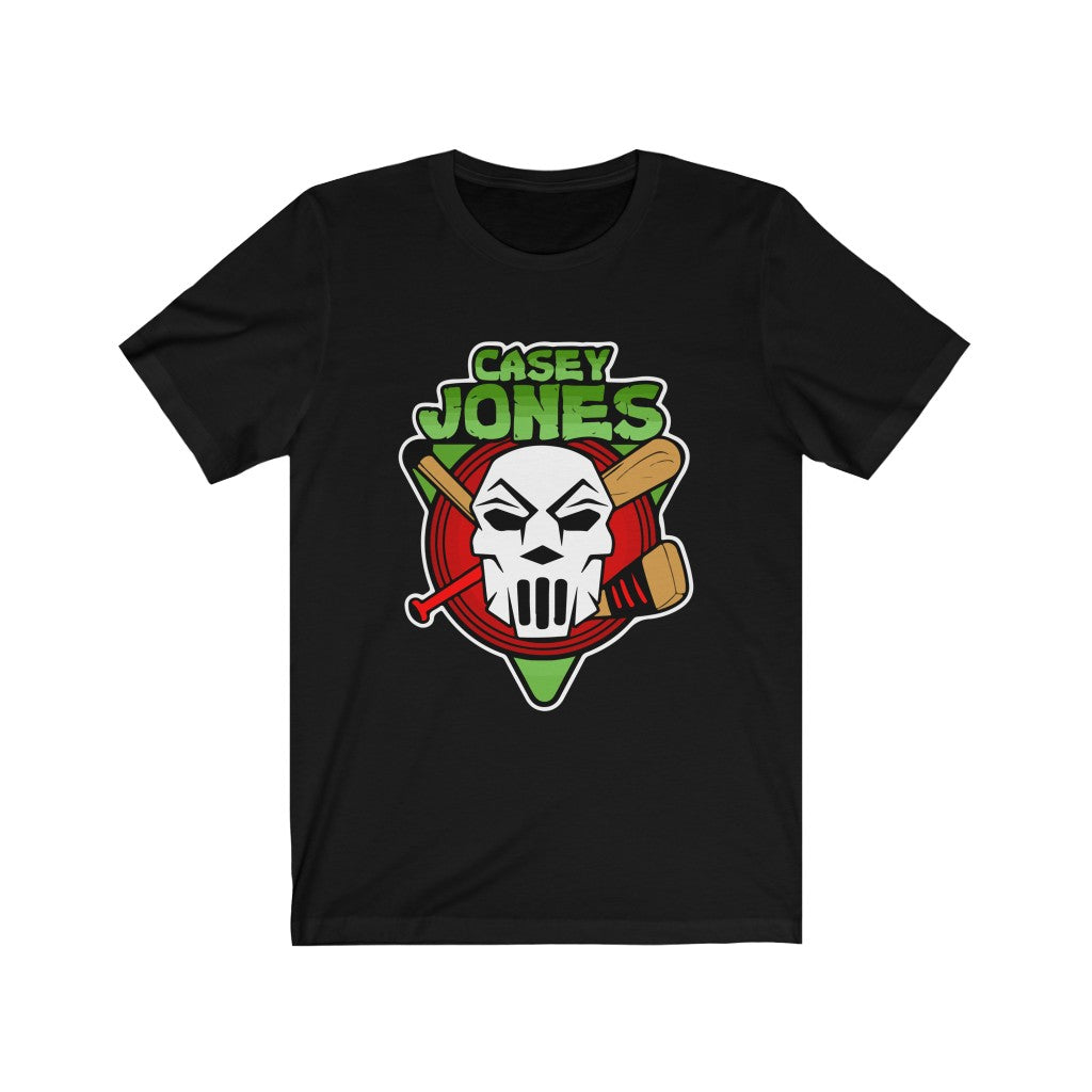 Casey Jones Popculture Graphic T-Shirt featuring a vibrant design on soft cotton fabric, perfect for casual wear.