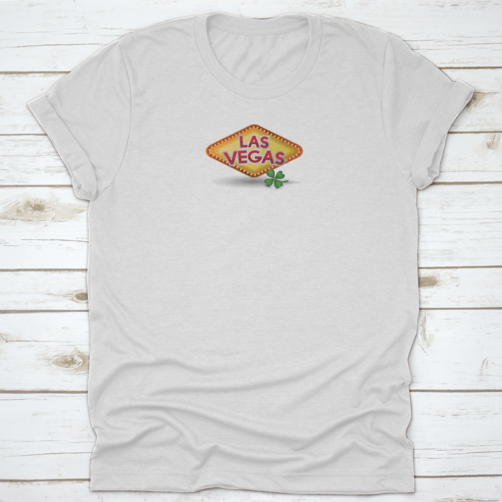 A stylish Casino Game Design Graphic Shirt featuring a vibrant vector illustration, made from 100% cotton for comfort.