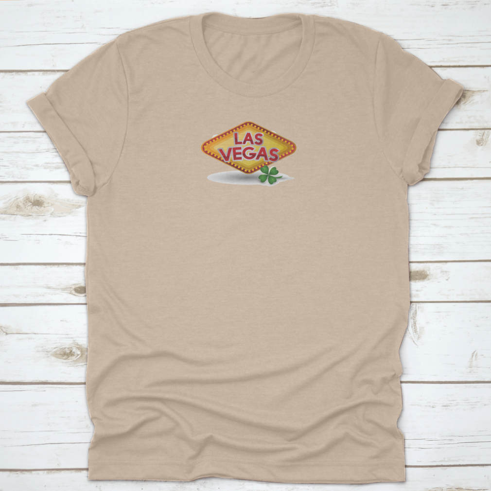 A stylish Casino Game Design Graphic Shirt featuring a vibrant vector illustration, made from 100% cotton for comfort.