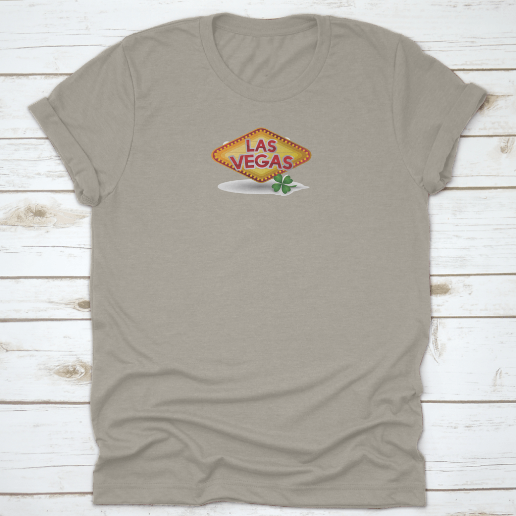 A stylish Casino Game Design Graphic Shirt featuring a vibrant vector illustration, made from 100% cotton for comfort.