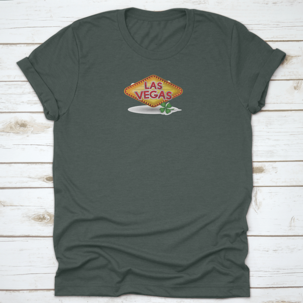 A stylish Casino Game Design Graphic Shirt featuring a vibrant vector illustration, made from 100% cotton for comfort.