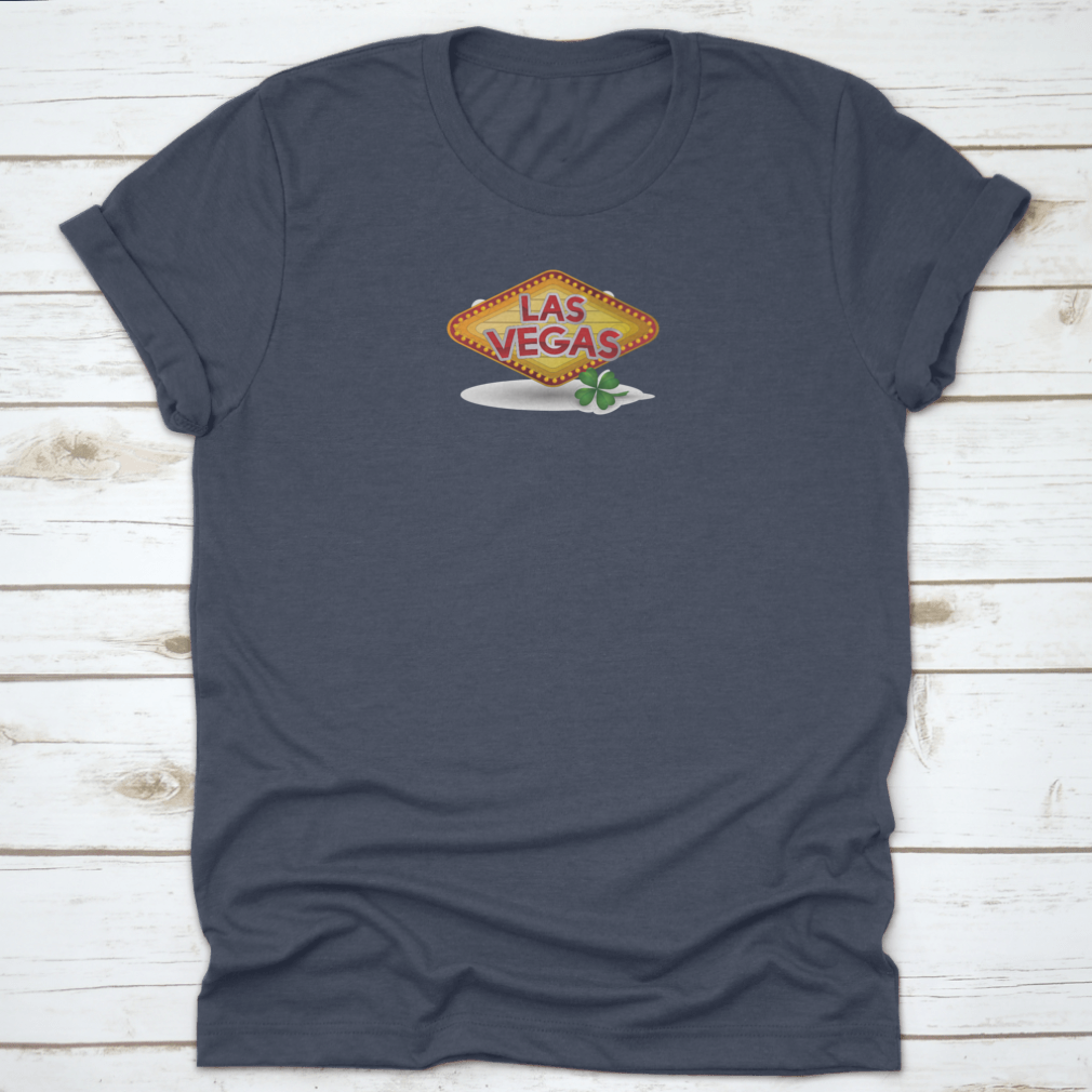 A stylish Casino Game Design Graphic Shirt featuring a vibrant vector illustration, made from 100% cotton for comfort.