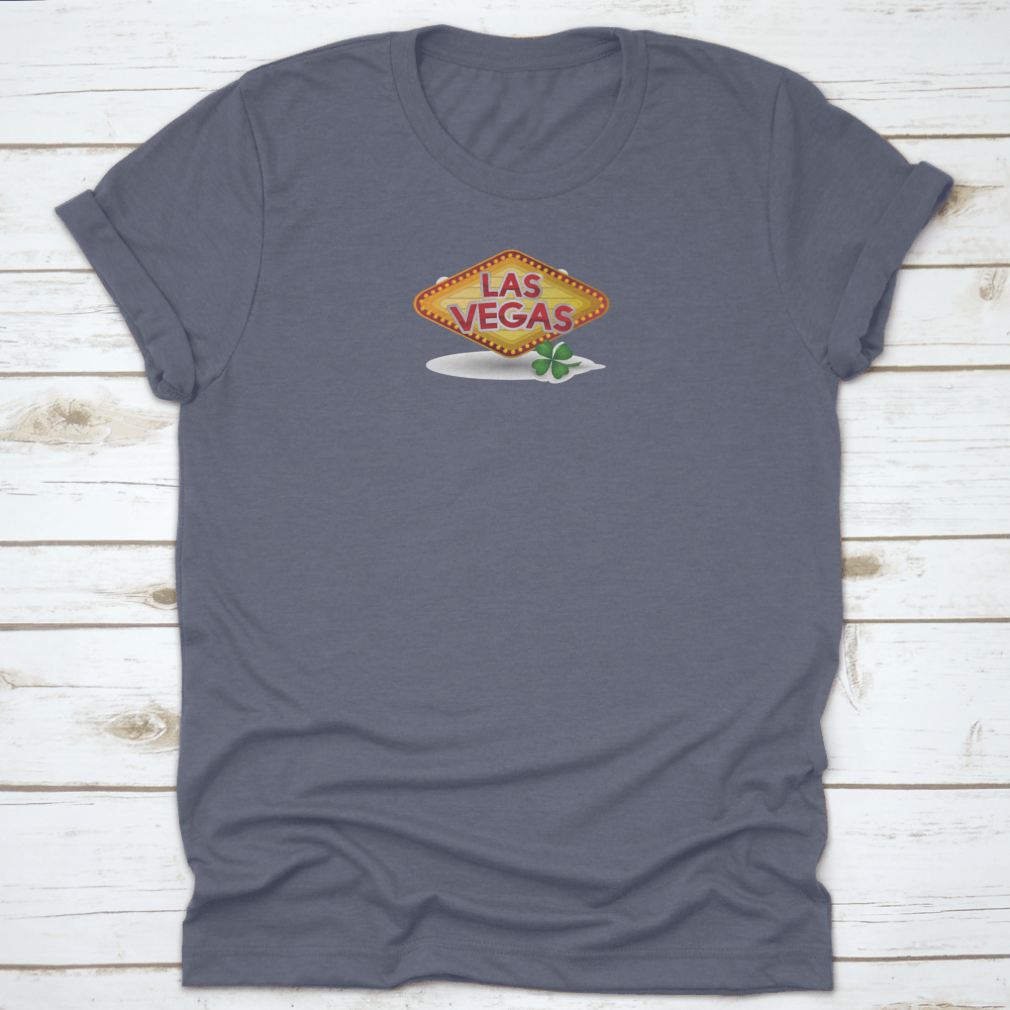 A stylish Casino Game Design Graphic Shirt featuring a vibrant vector illustration, made from 100% cotton for comfort.
