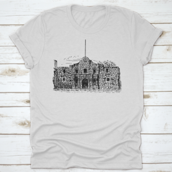 A graphic design shirt featuring the Cathedral Hwere Battle in Florida, made from 100% cotton with a classic fit and durable construction.