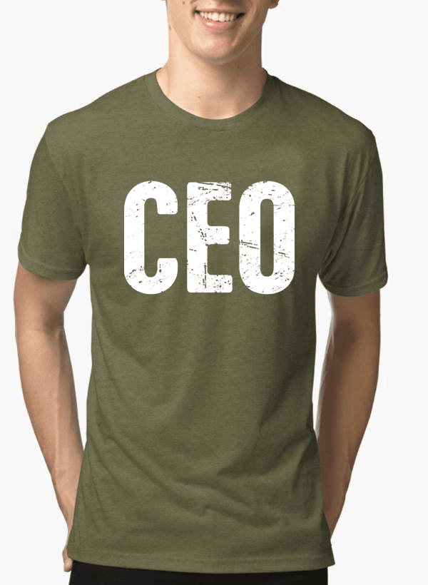 A stylish CEO Half Sleeves Melange T-shirt made from 100% soft cotton, featuring a unique melange texture and available in various colors.