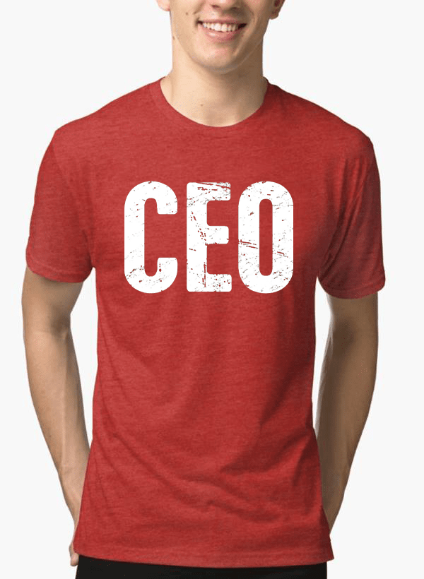 A stylish CEO Half Sleeves Melange T-shirt made from 100% soft cotton, featuring a unique melange texture and available in various colors.