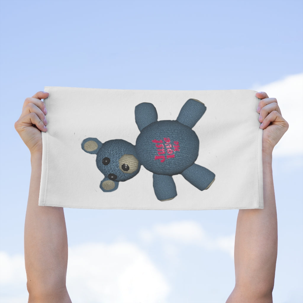 CG Bear Rally Towel featuring soft cotton and printed mink polyester, measuring 11x18 inches, ideal for sports and events.