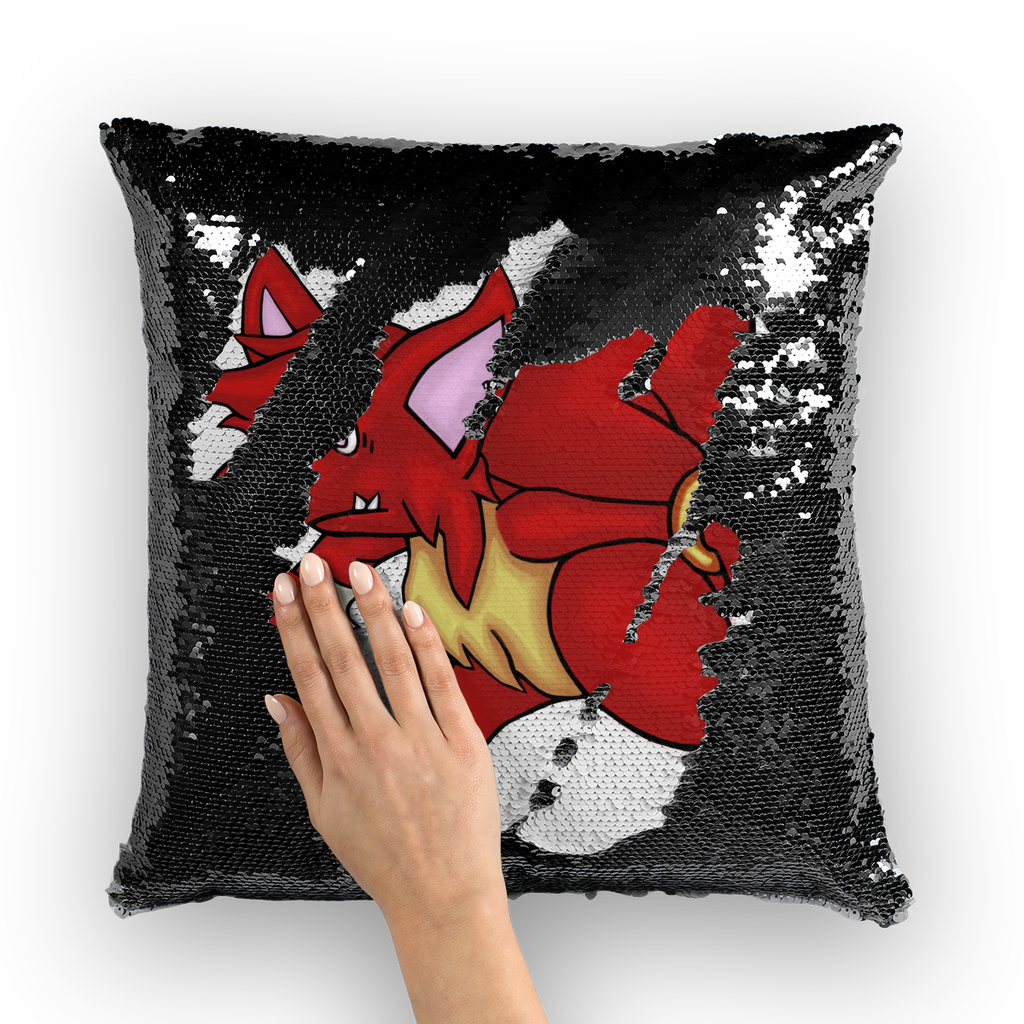 CharVees Sequin Cushion Cover featuring a vibrant mermaid design with shimmering sequins, perfect for home decor.