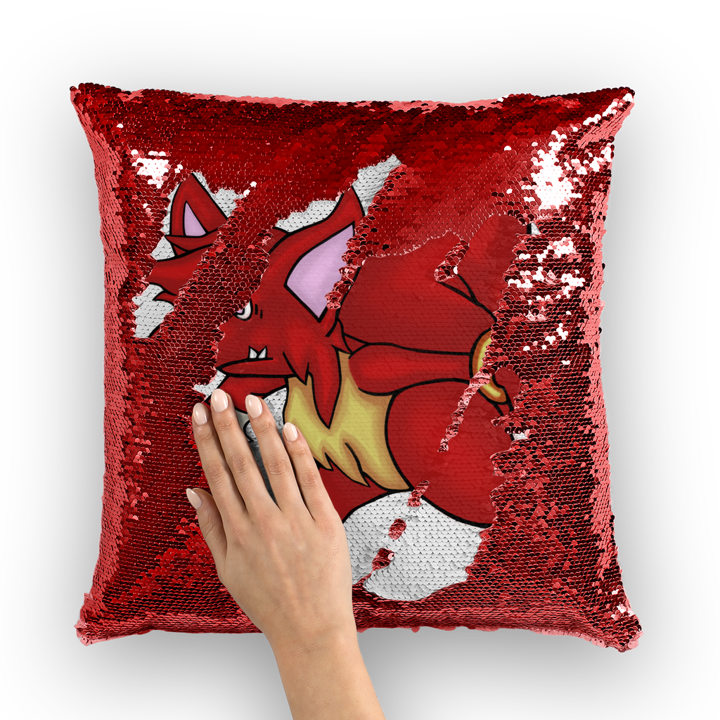 CharVees Sequin Cushion Cover featuring a vibrant mermaid design with shimmering sequins, perfect for home decor.