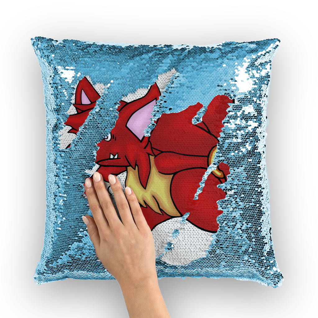CharVees Sequin Cushion Cover featuring a vibrant mermaid design with shimmering sequins, perfect for home decor.