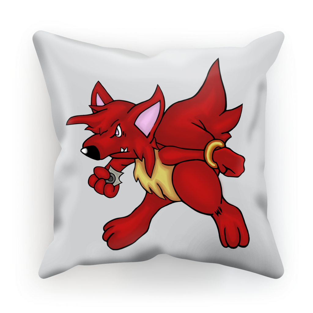 CharVees Sublimation Cushion Cover in suede and satin, showcasing vibrant colors and intricate designs, available in two sizes.