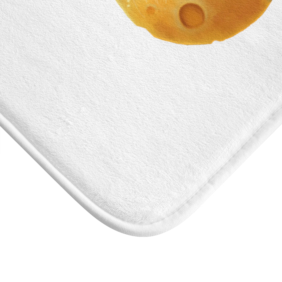 A stylish Cheese Bath Mat featuring a whimsical cheese design with anti-slip backing, perfect for bathroom safety and decor.