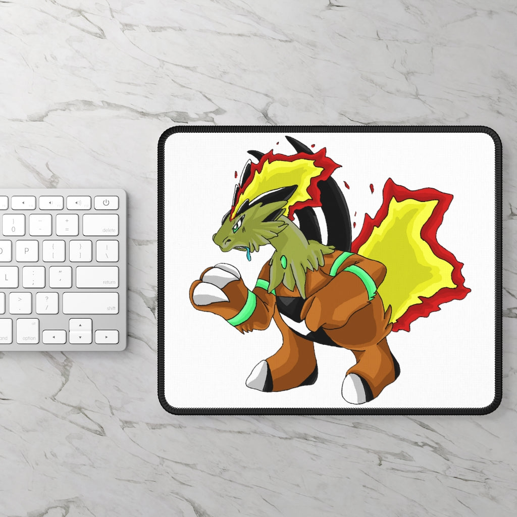 Chibakzu Gaming Mouse Pad featuring vibrant custom designs and stitched edges for durability, measuring 9x7 inches.