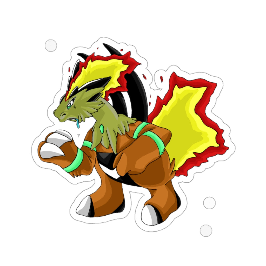 Chibakzu Kiss-Cut Stickers showcasing various shapes and sizes on a white background.