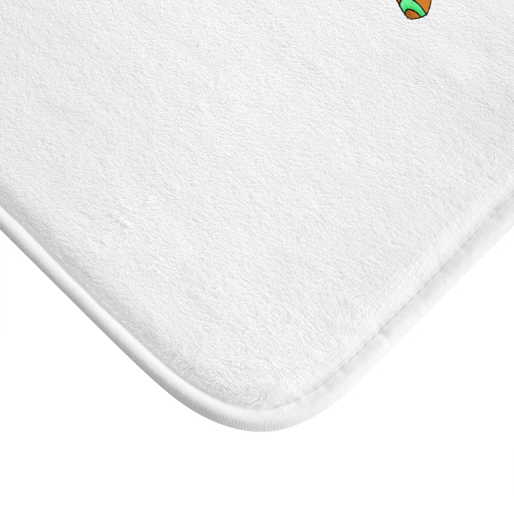 Chibiki Bath Mat featuring a stylish design with anti-slip backing, made from soft microfiber material.