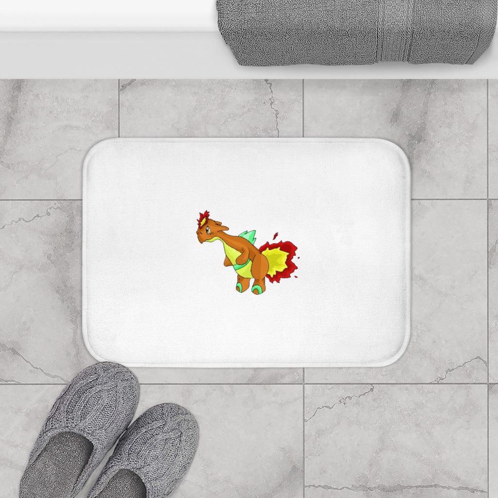 Chibiki Bath Mat featuring a stylish design with anti-slip backing, made from soft microfiber material.