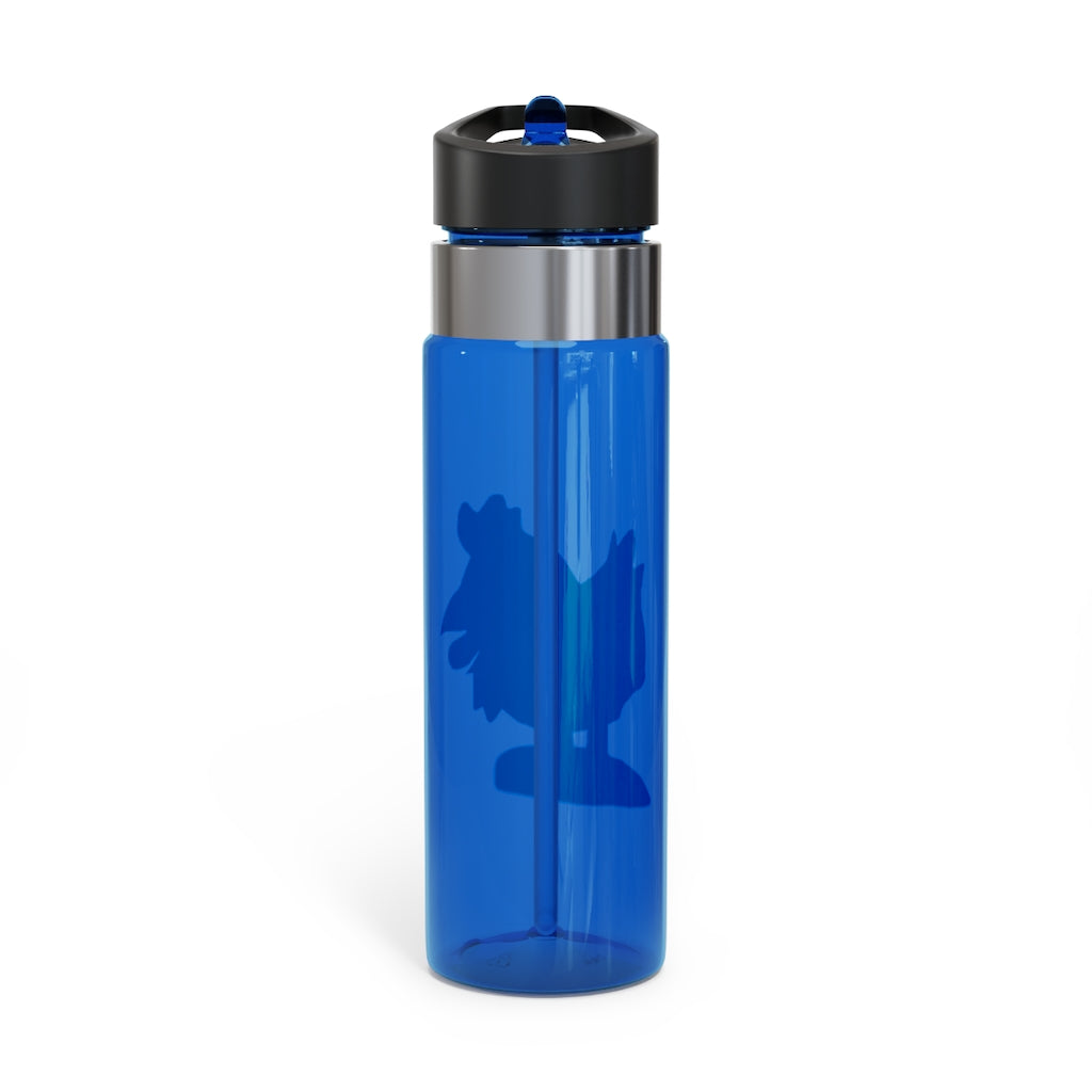 Chicken Kensington Tritan™ Sport Bottle in vibrant colors, featuring a screw-on lid, straw, and carabiner hook for easy attachment.