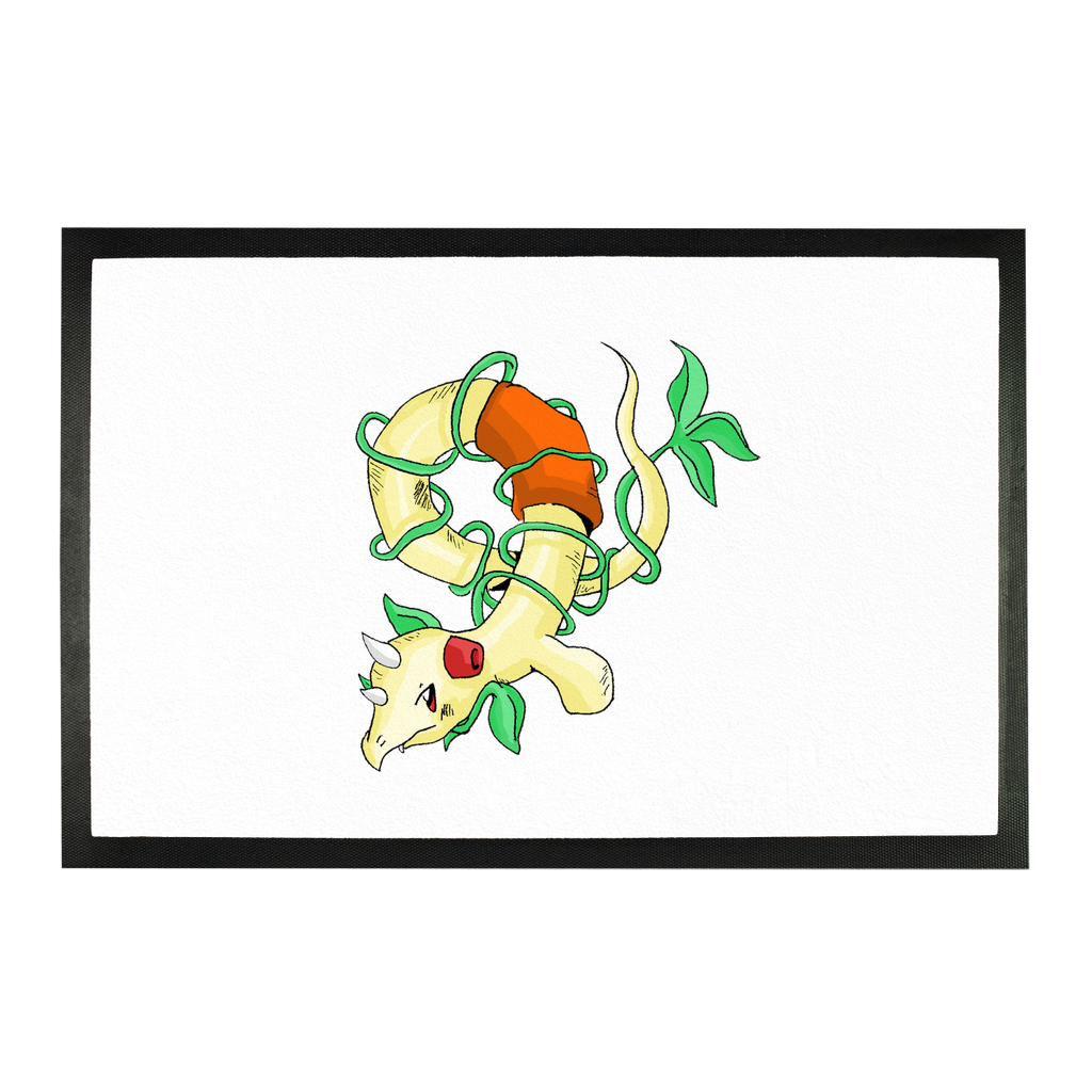 Chickgoton Sublimation Doormat showcasing a customizable design area with a rubber backing, perfect for personalized entryways.