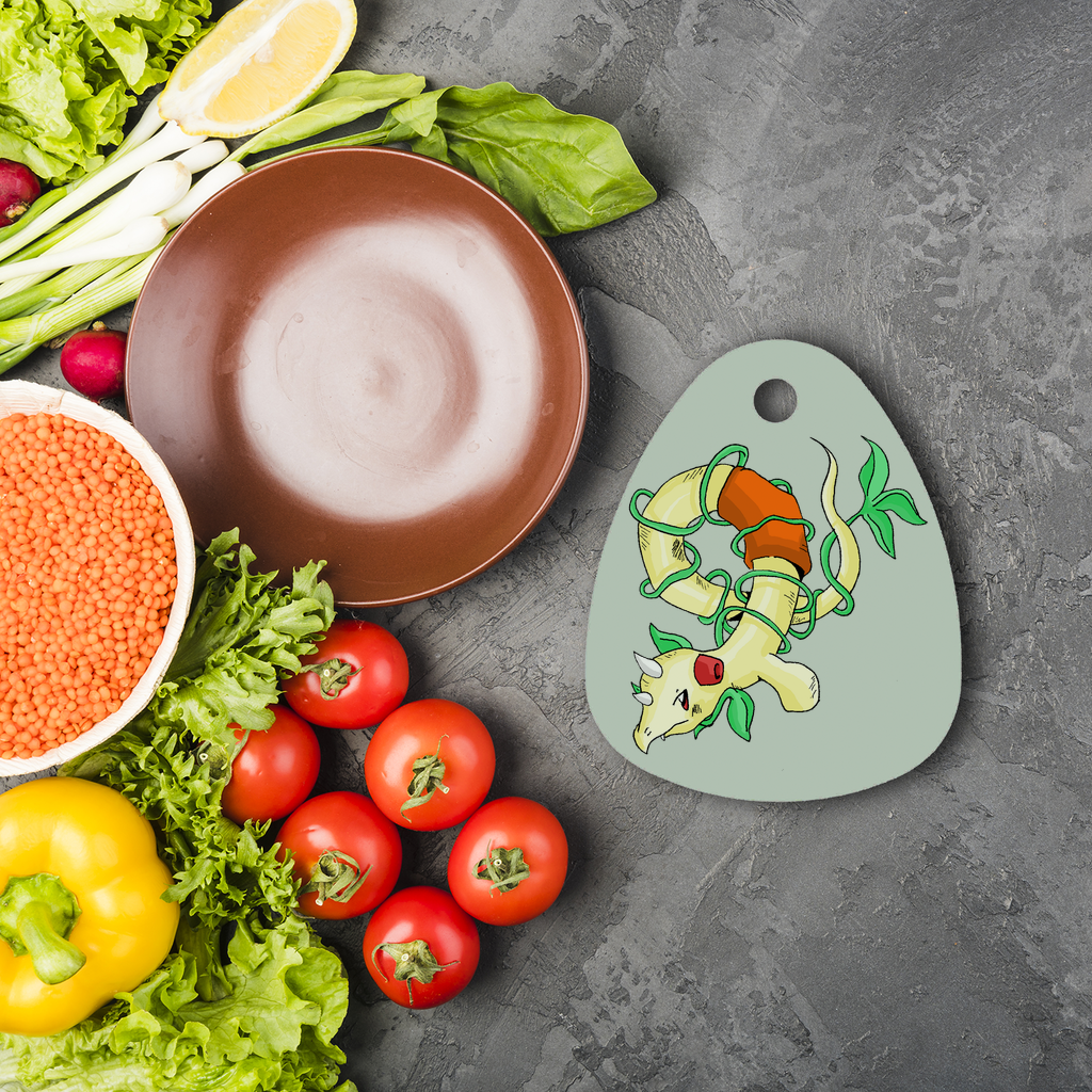 Chickgoton Sublimation Glass Cutting Board featuring a round design made of toughened chinchilla glass, ideal for custom sublimation.