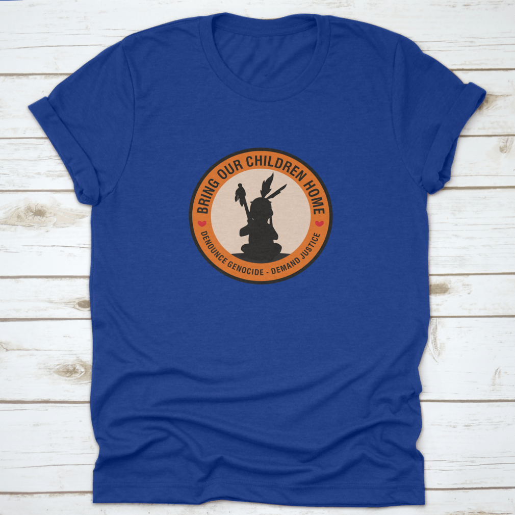 A comfortable cotton shirt featuring the message 'Every Child Matters' designed for Orange Shirt Day in Canada, showcasing its classic fit and quality fabric.