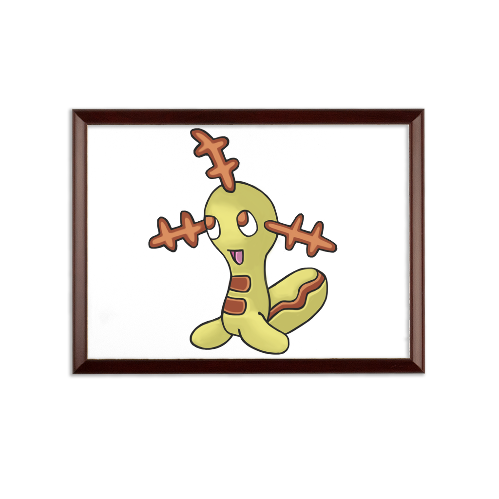 Chinchow Sublimation Wall Plaque with brown wooden frame and white printable surface, showcasing customizable design options.