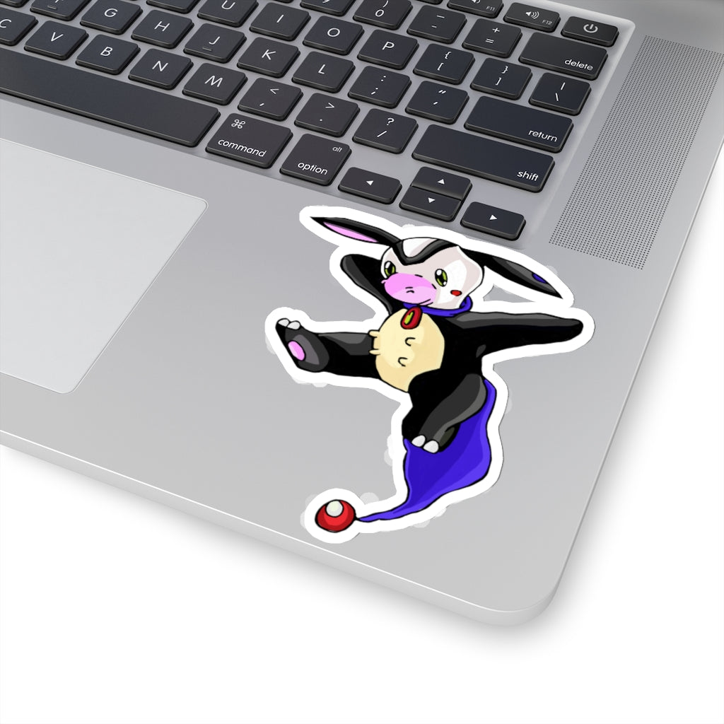 Choyri Kiss-Cut Stickers showcasing various custom shapes on a white background, highlighting their peel-off backing and design versatility.