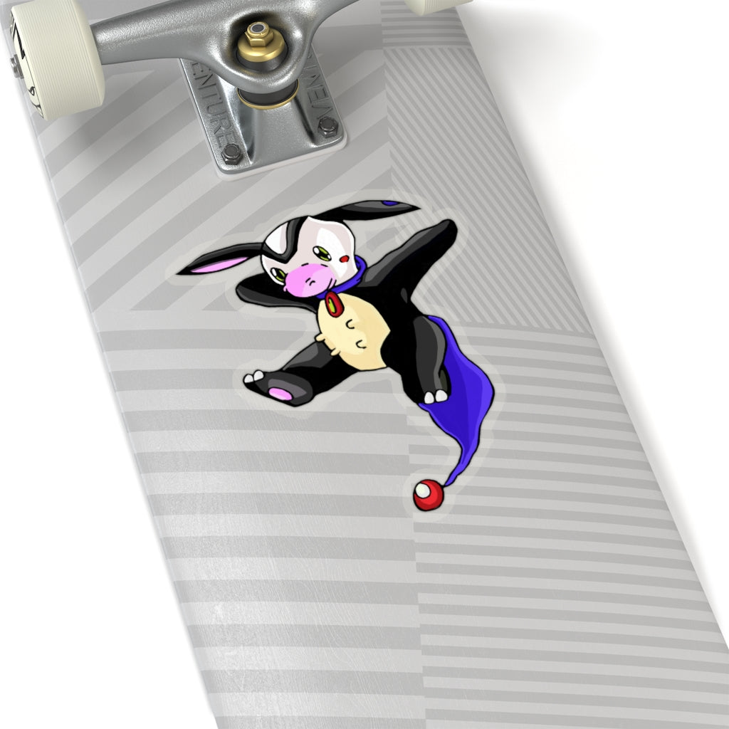 Choyri Kiss-Cut Stickers showcasing various custom shapes on a white background, highlighting their peel-off backing and design versatility.