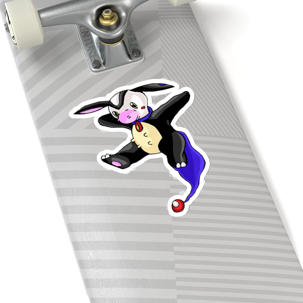 Choyri Kiss-Cut Stickers showcasing various custom shapes on a white background, highlighting their peel-off backing and design versatility.