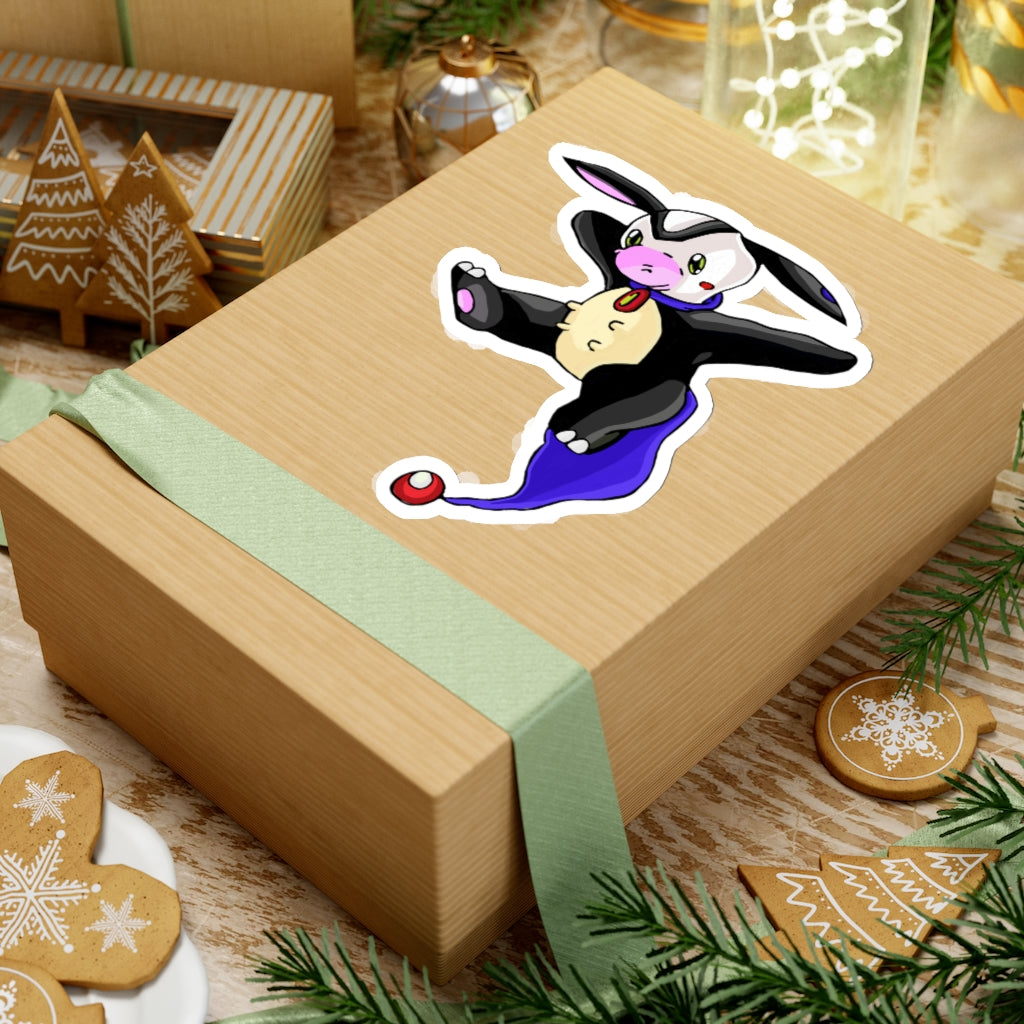 Choyri Kiss-Cut Stickers showcasing various custom shapes on a white background, highlighting their peel-off backing and design versatility.