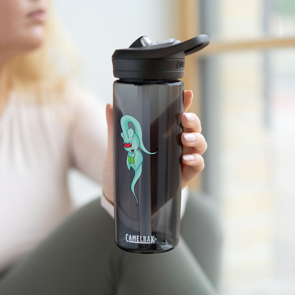 Chriskisx CamelBak Eddy® Water Bottle in 20oz and 25oz sizes, made from durable Tritan™ material, featuring a spill-proof biting valve.